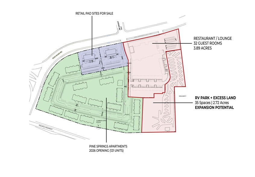 Hotel + RV Park with Excess Land portefeuille de 1 biens à vendre sur LoopNet.fr - Plan de site – Image 2 sur 6