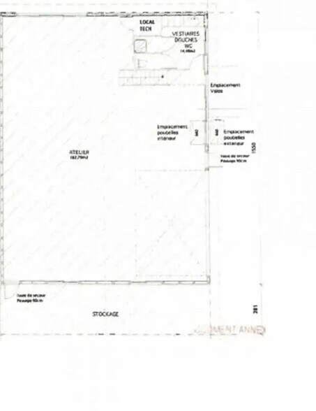 Local d’activités dans La Teste-de-Buch à louer - Plan d’étage – Image 2 sur 2