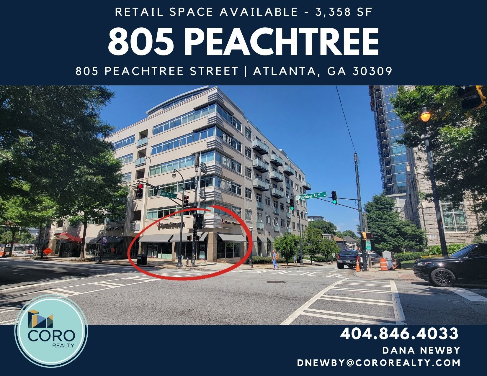 805 Peachtree St NE, Atlanta, GA à louer Photo de l’immeuble– Image 1 sur 40