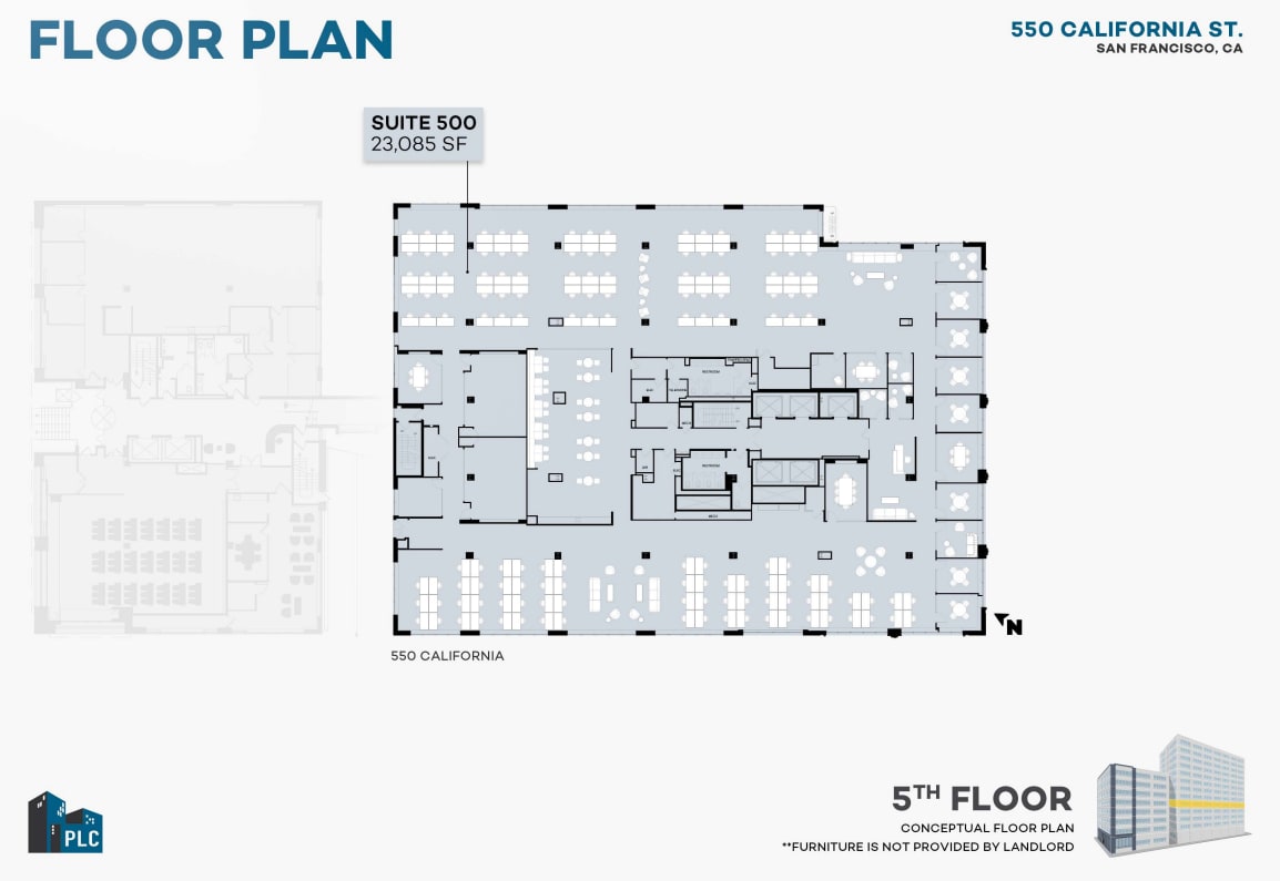 550 California St, San Francisco, CA à louer Plan d’étage– Image 1 sur 1