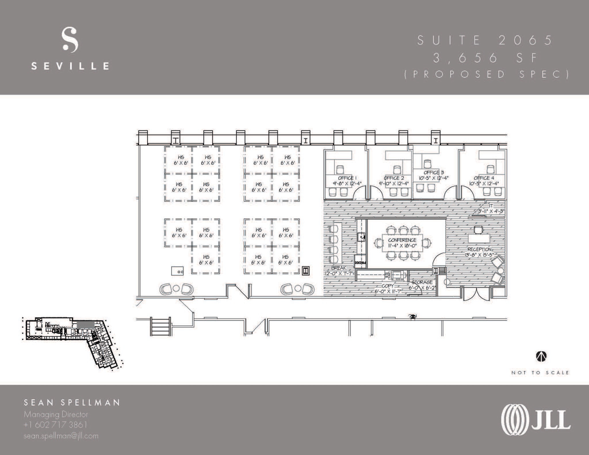 7001 N Scottsdale Rd, Scottsdale, AZ à louer Plan d’étage– Image 1 sur 1