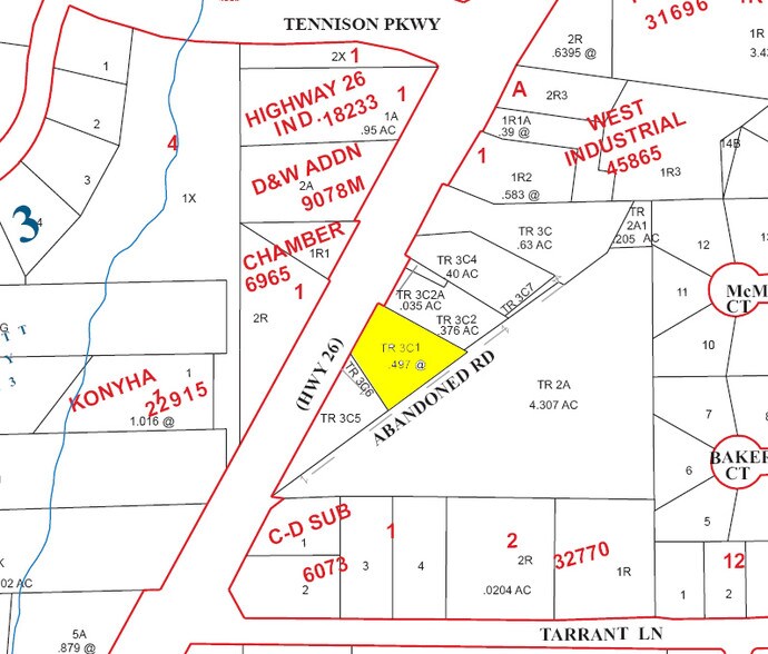6607 Colleyville Blvd, Colleyville, TX à louer - Plan cadastral – Image 2 sur 6