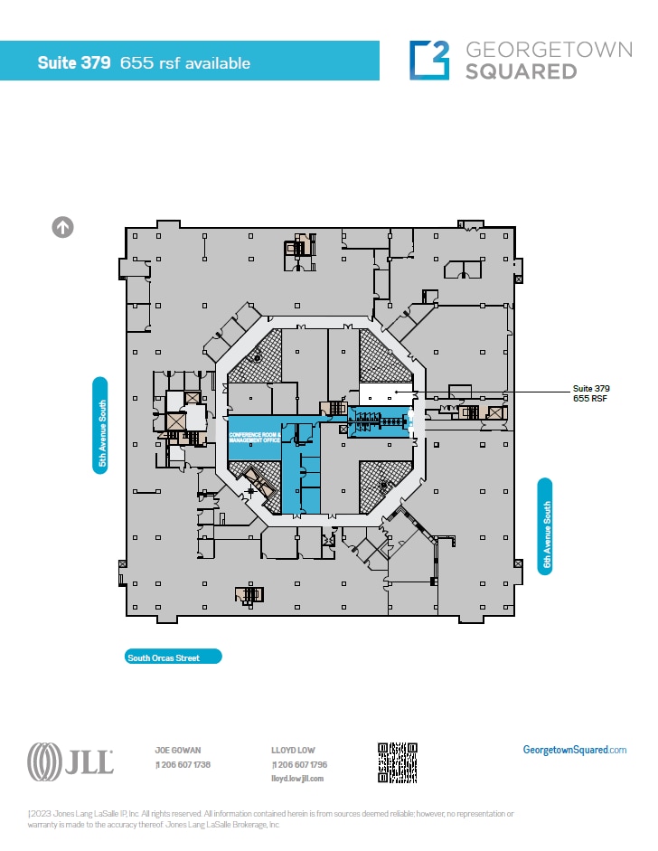 5601 6th Ave S, Seattle, WA à louer Plan d’étage– Image 1 sur 1