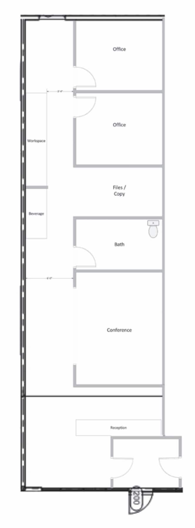 414 E State St, Mauston, WI à louer Plan d’étage– Image 1 sur 1