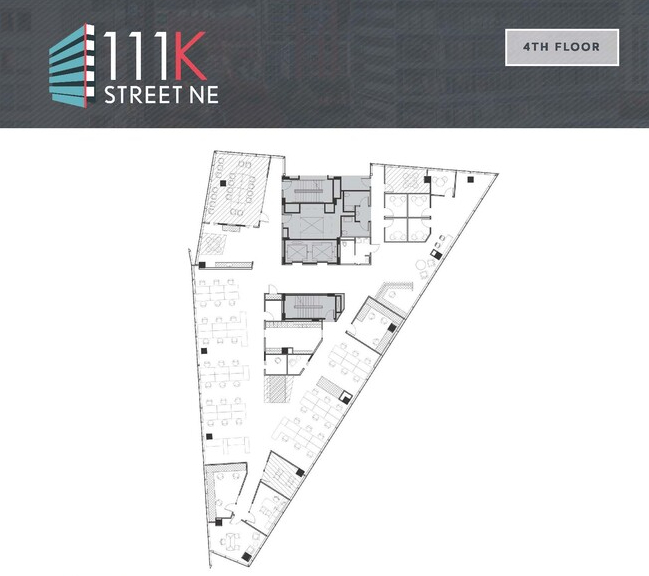 111 K St NE, Washington, DC à louer Plan d’étage– Image 1 sur 1
