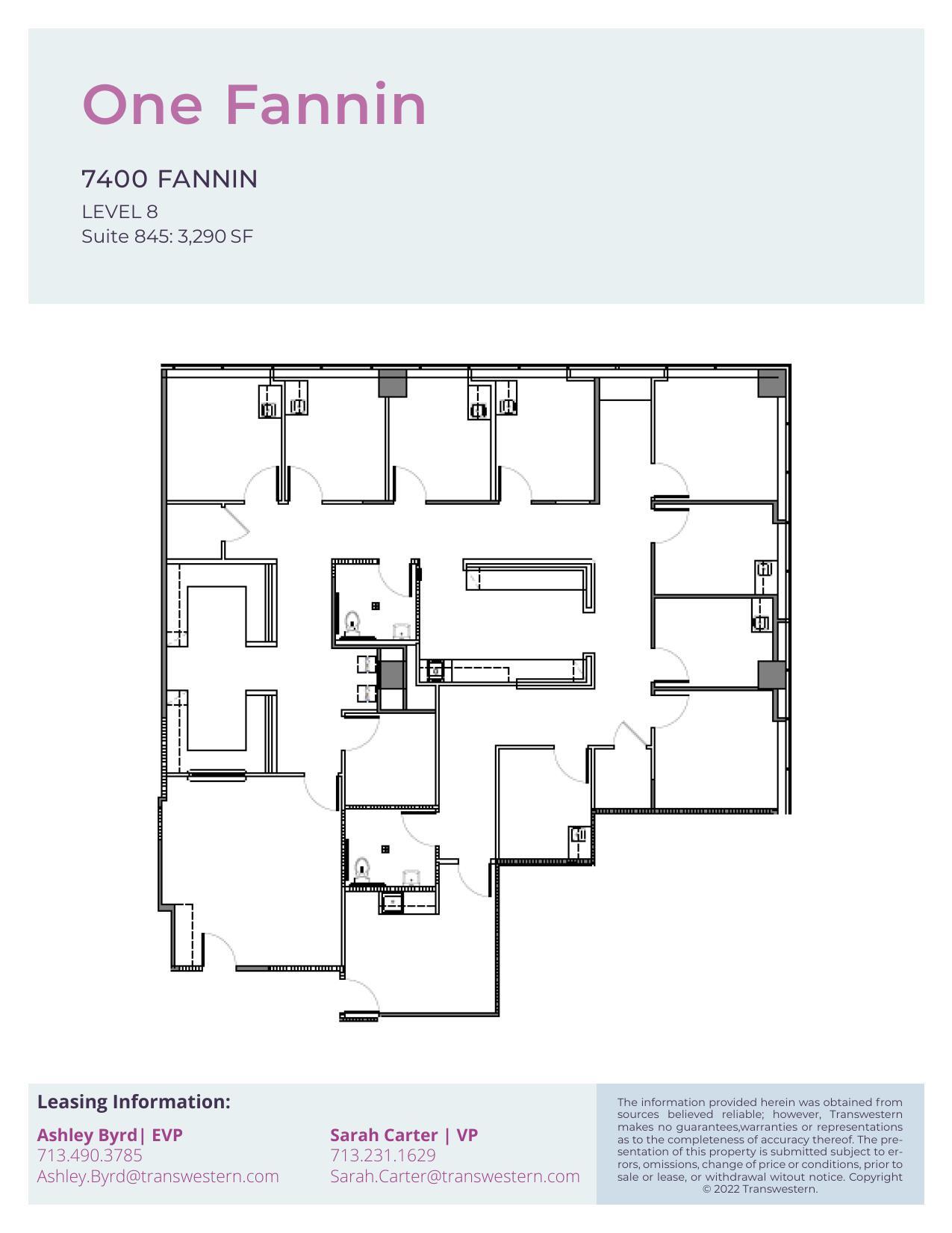 7400 Fannin St, Houston, TX à louer Plan d’étage– Image 1 sur 1