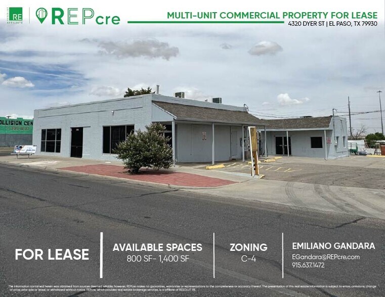 4320 Dyer St, El Paso, TX à louer - Photo principale – Image 1 sur 6