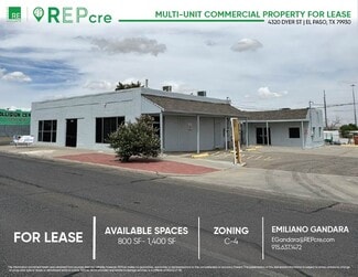 Plus de détails pour 4320 Dyer St, El Paso, TX - Bureau, Local commercial à louer