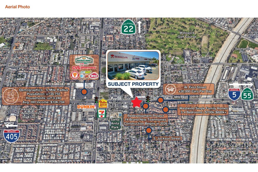 3520-3530 W 1st St, Santa Ana, CA à vendre - Photo de l’immeuble – Image 2 sur 7