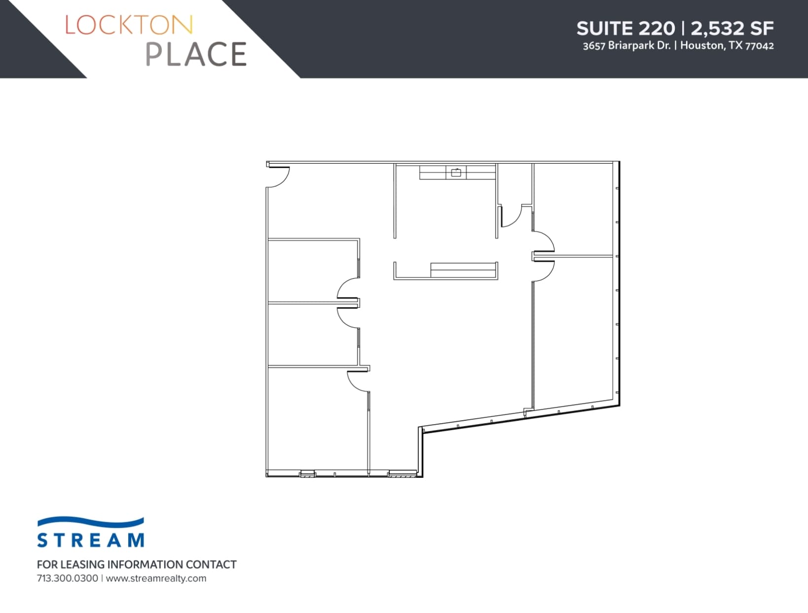 3657 Briarpark Dr, Houston, TX à louer Plan d’étage– Image 1 sur 1