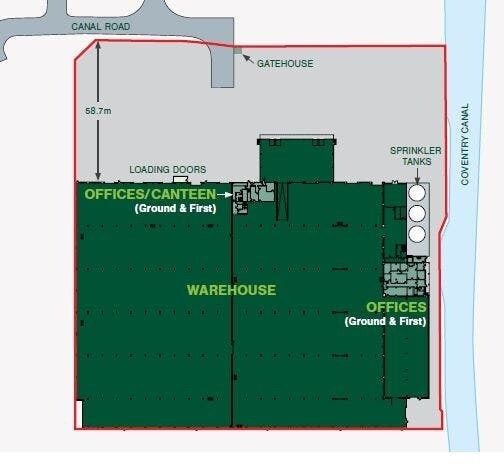 Canal Rd, Coventry à louer - Plan d’étage – Image 2 sur 5