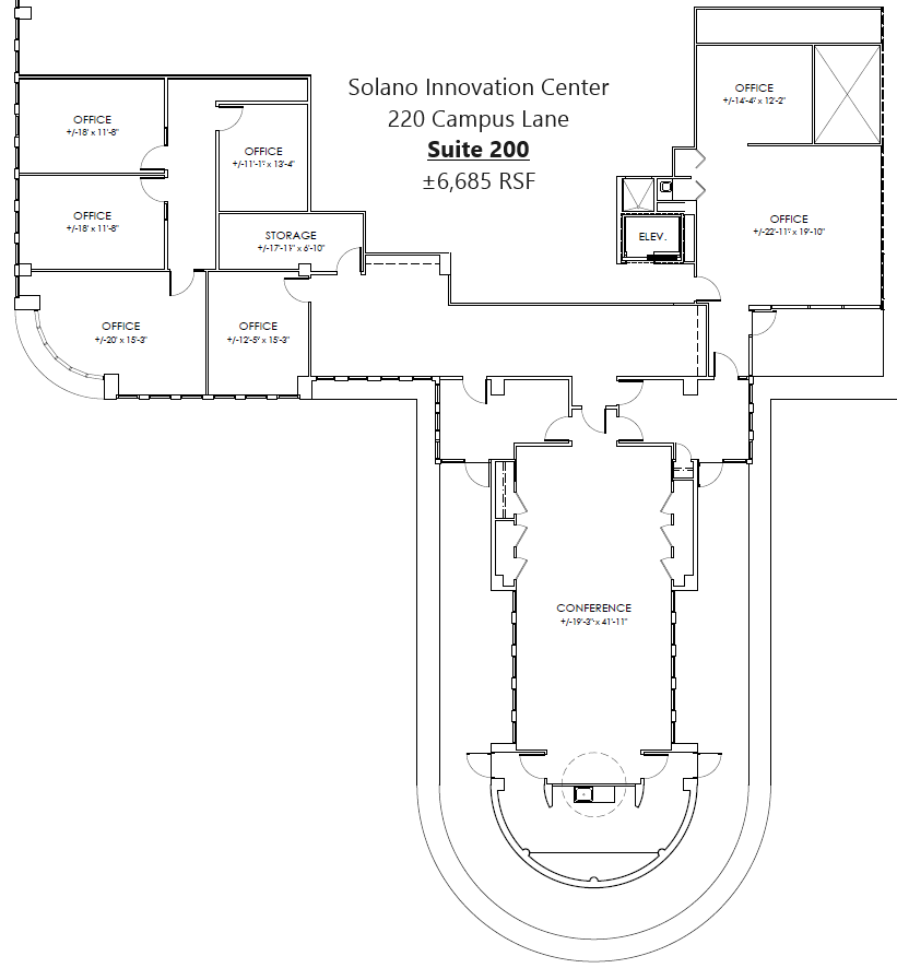 220 Campus Ln, Fairfield, CA à louer Plan d’étage– Image 1 sur 1