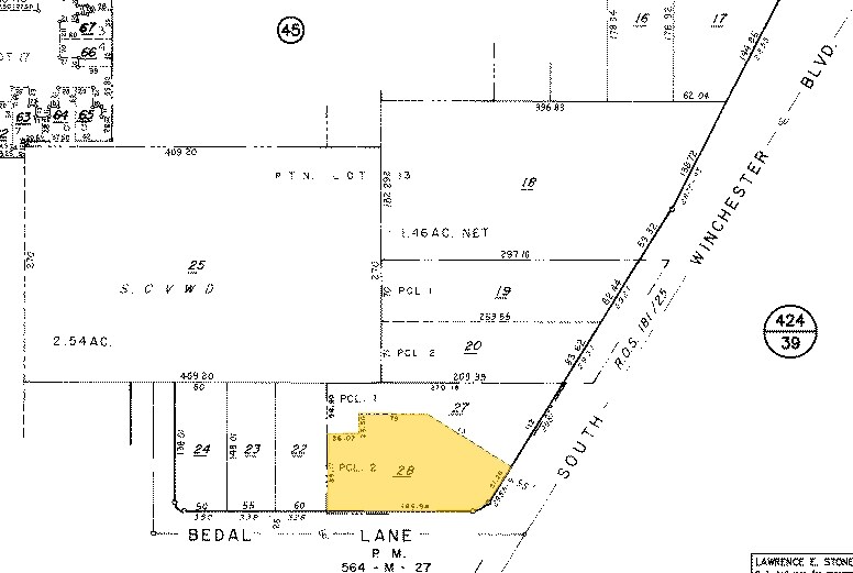 2959 S Winchester Blvd, Campbell, CA à louer - Plan cadastral – Image 2 sur 5