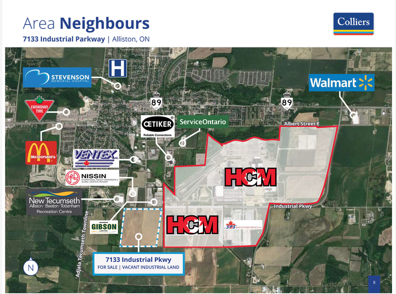 7133 Industrial Pky, Beeton, ON à vendre - Aérien – Image 2 sur 2
