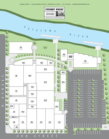 625 2nd St, Petaluma, CA à louer - Plan de site – Image 1 sur 11