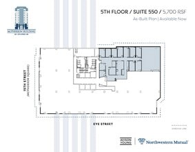901 15th St NW, Washington, DC à louer Plan d’étage– Image 2 sur 2