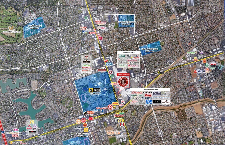 4940 Pacific Ave, Stockton, CA à vendre - Aérien – Image 3 sur 12