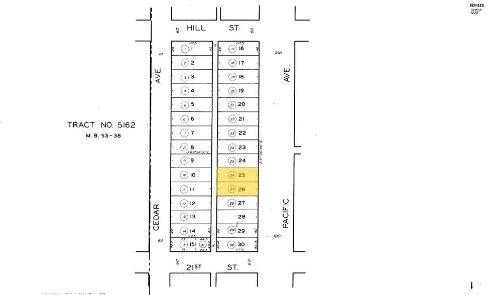 2127-2135 Pacific Ave, Long Beach, CA à louer - Plan cadastral – Image 3 sur 10