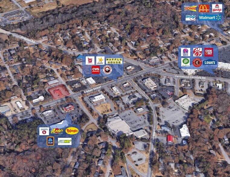 1624 E Main St, Spartanburg, SC à louer - Photo de l’immeuble – Image 3 sur 5