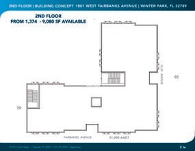 1801 W Fairbanks Ave, Winter Park, FL à louer Plan d’étage– Image 1 sur 1