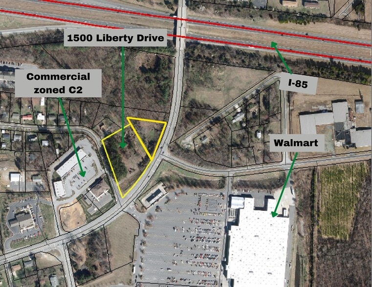 1500 Liberty, Thomasville, NC à vendre - Aérien – Image 2 sur 3