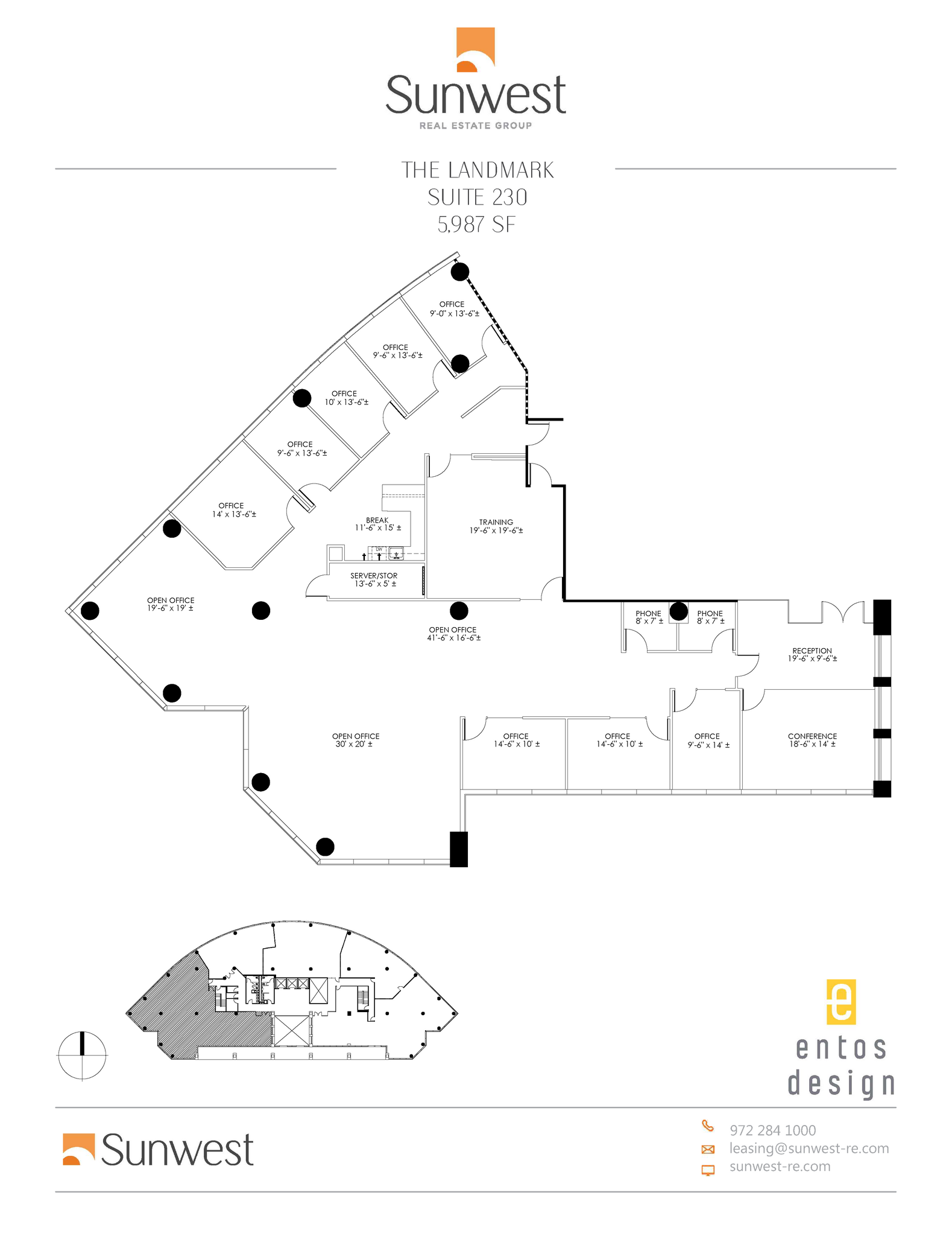 14800 Landmark Blvd, Dallas, TX à louer Plan d’étage– Image 1 sur 7