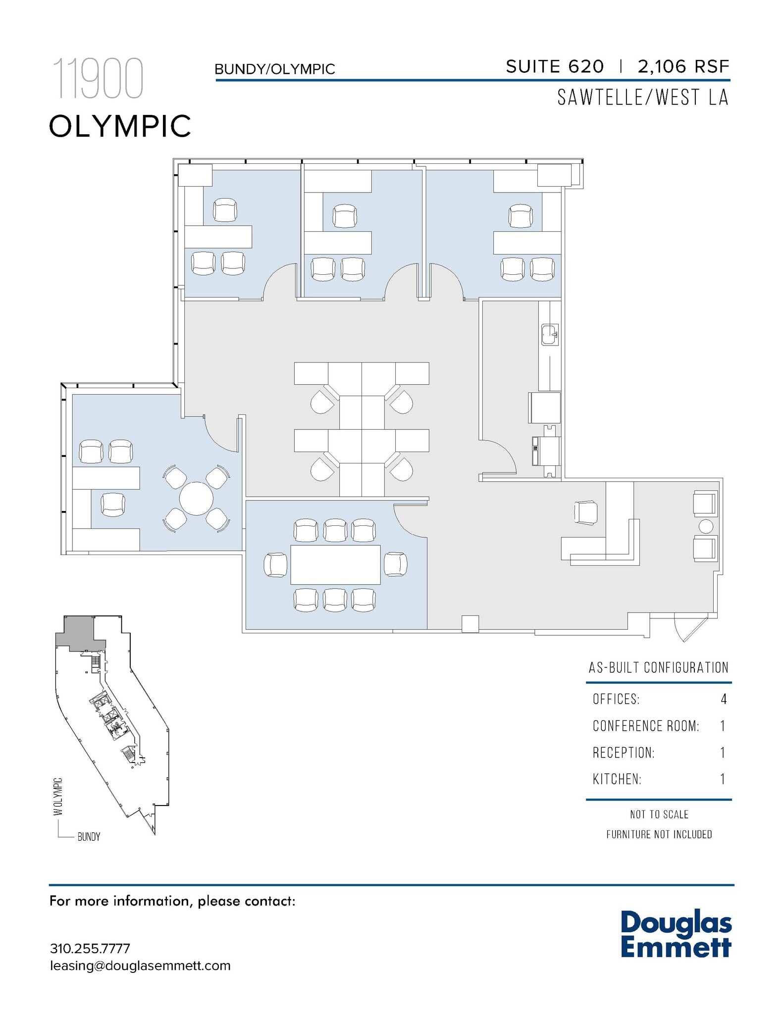 11900 W Olympic Blvd, Los Angeles, CA à louer Plan d’étage– Image 1 sur 1