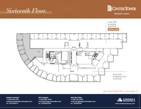 650 Town Center Dr, Costa Mesa, CA à louer Plan d’étage– Image 1 sur 1