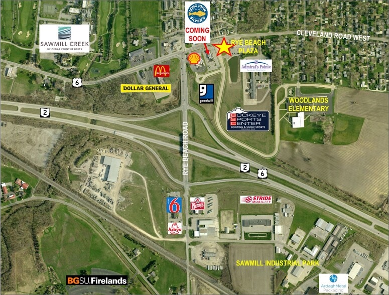 2016 Cleveland Rd W, Huron, OH à louer - Aérien – Image 2 sur 3