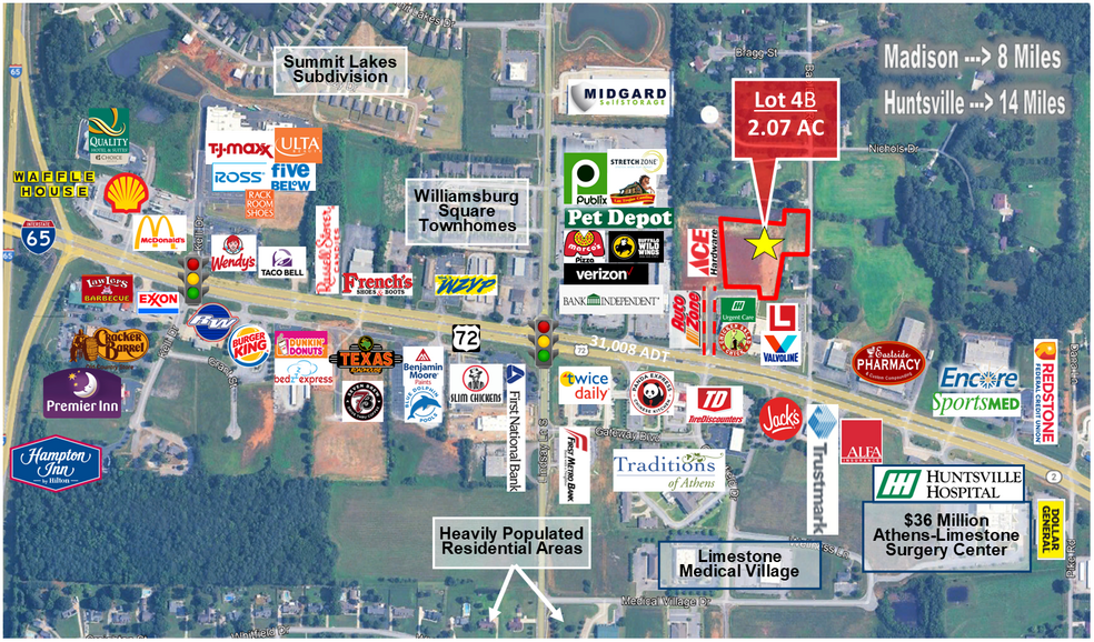 22175 US-72, Athens, AL à vendre - Photo de l’immeuble – Image 2 sur 3