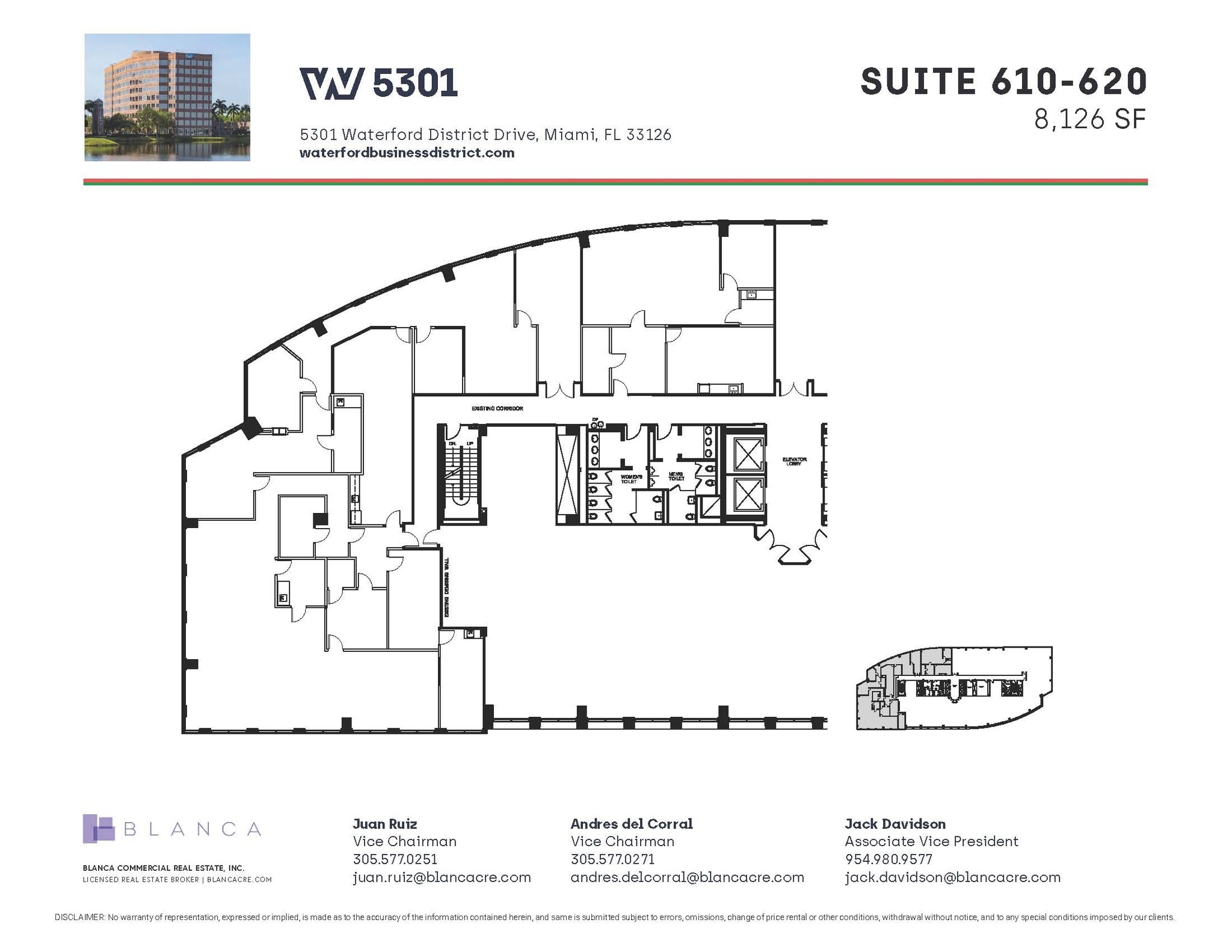 5200 Waterford District Dr, Miami, FL à louer Plan d’étage– Image 1 sur 1