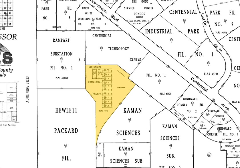 4870 Centennial Blvd, Colorado Springs, CO à louer - Plan cadastral – Image 3 sur 7