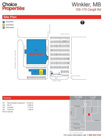 155 Cargill Rd, Winkler, MB à louer - Plan de site – Image 2 sur 6