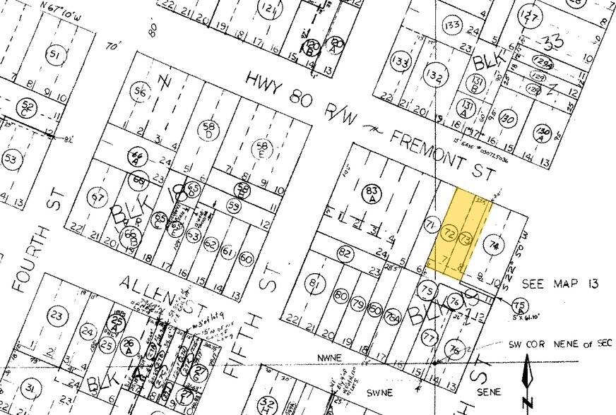 515 E Fremont St, Tombstone, AZ à vendre - Plan cadastral – Image 1 sur 1