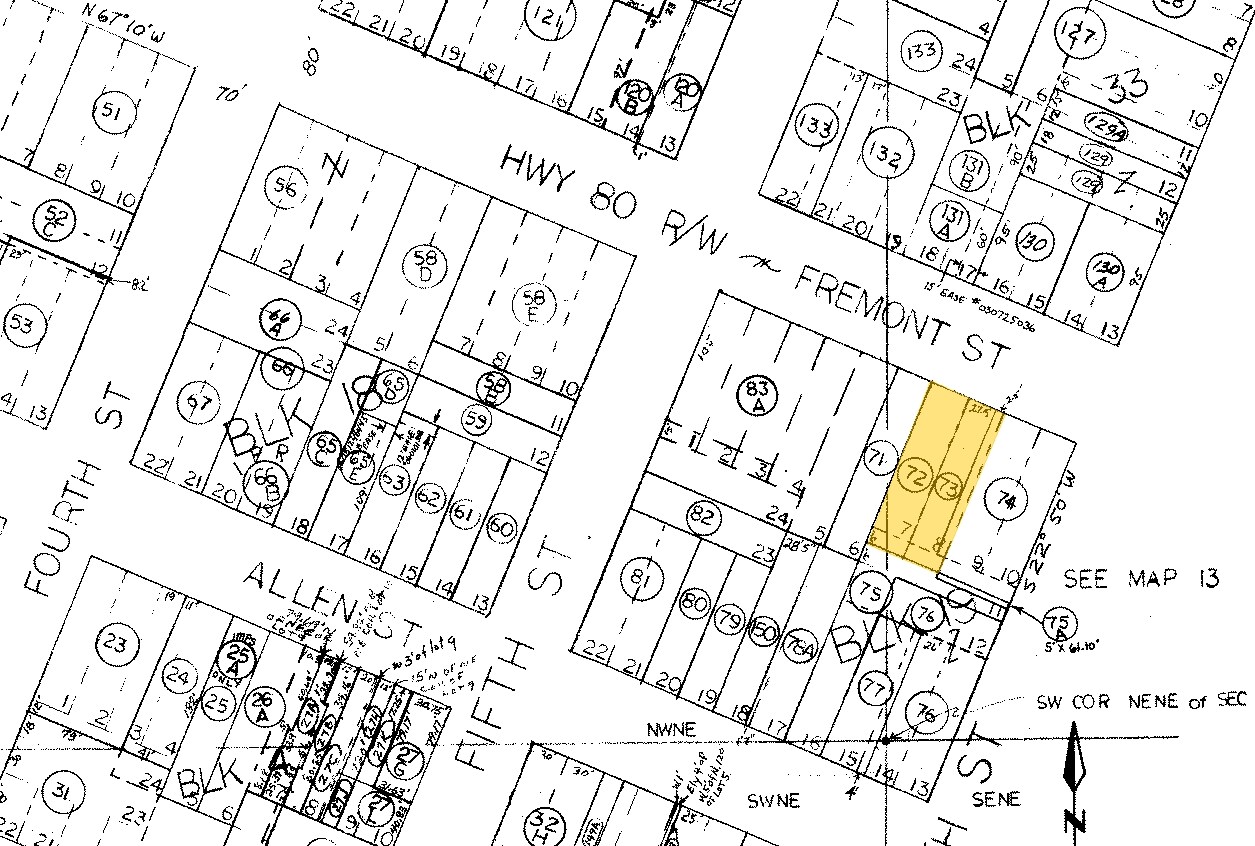 515 E Fremont St, Tombstone, AZ à vendre Plan cadastral– Image 1 sur 2