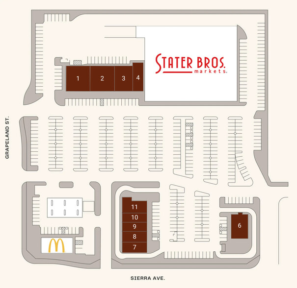 Local commercial dans Fontana, CA à louer - Plan de site – Image 2 sur 2
