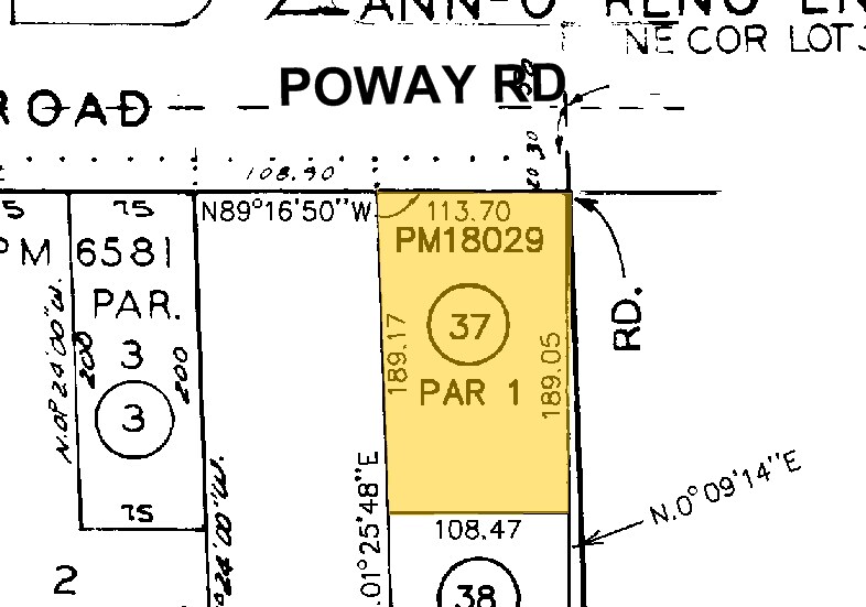 13977 Poway Rd, Poway, CA à vendre - Plan cadastral – Image 3 sur 6