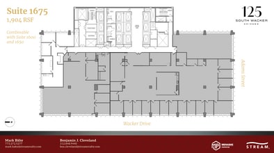 125 S Wacker Dr, Chicago, IL à louer Plan d’étage– Image 1 sur 1