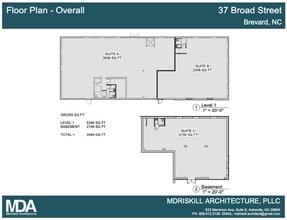 37 N Broad St, Brevard, NC à louer Plan d’étage– Image 1 sur 1