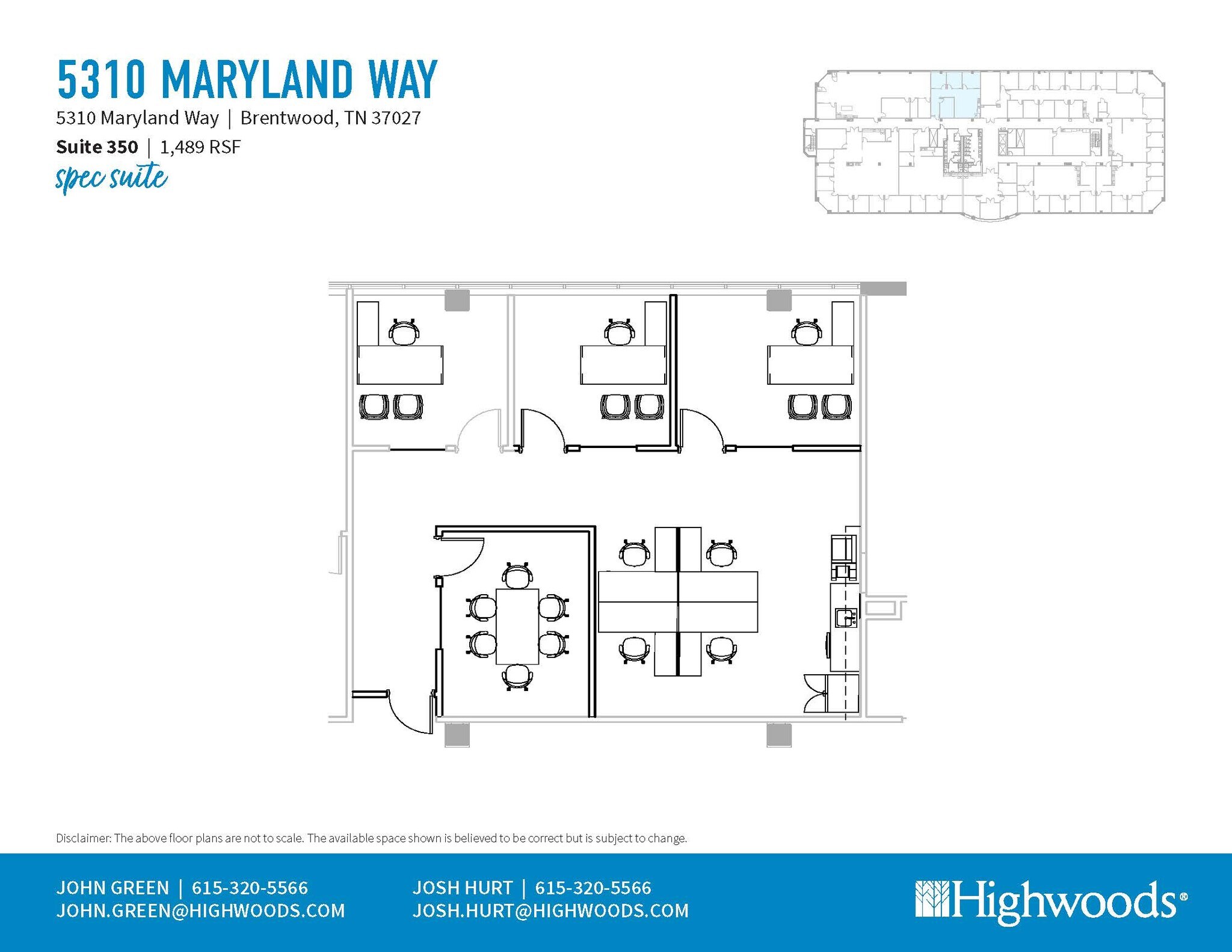 5410 Maryland Way, Brentwood, TN à louer Plan d’étage– Image 1 sur 1