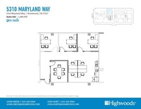 5410 Maryland Way, Brentwood, TN à louer Plan d’étage– Image 1 sur 1