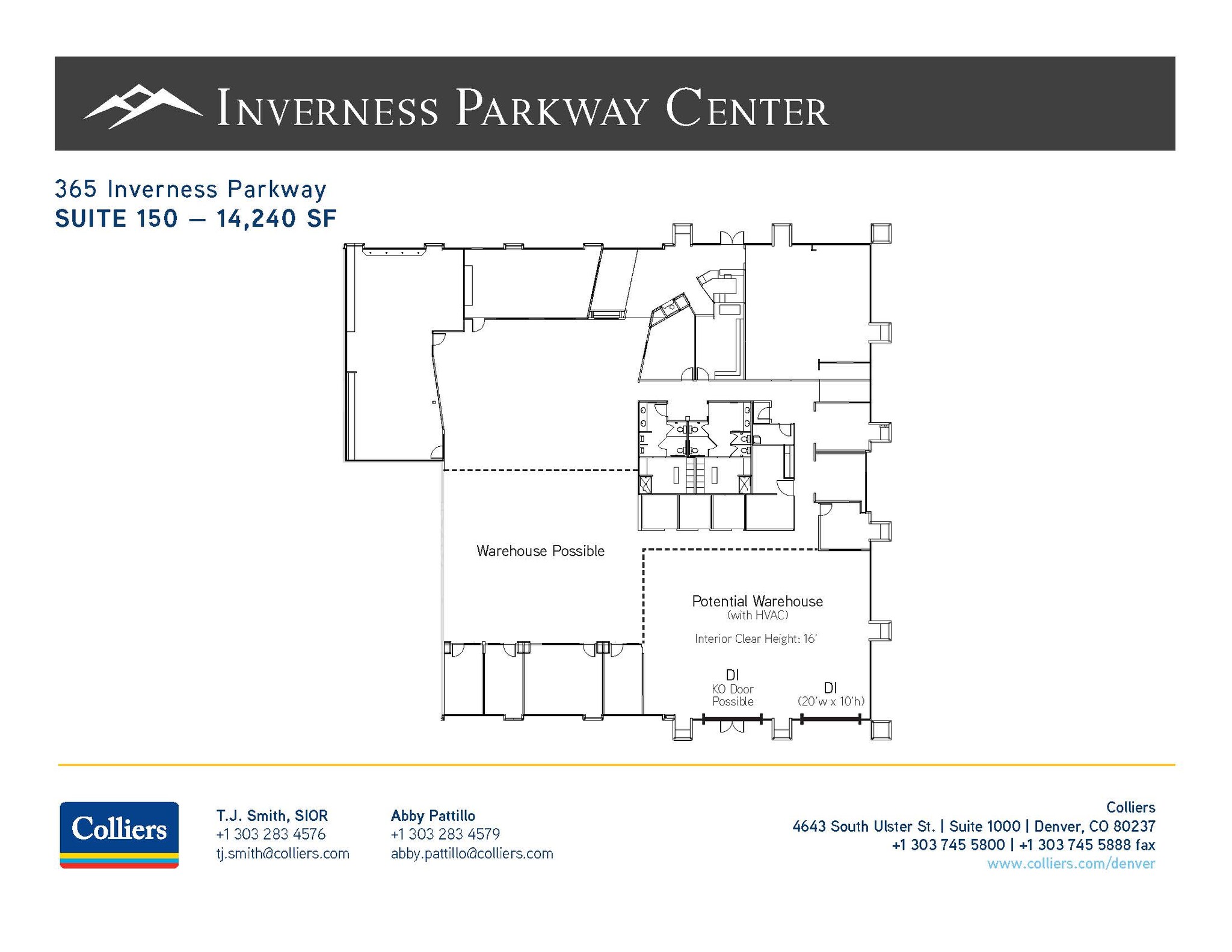 367 Inverness Pky, Englewood, CO à louer Plan d’étage– Image 1 sur 1