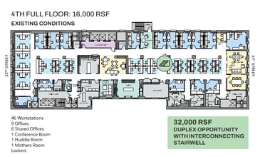 6 E 32nd St, New York, NY à louer Plan d’étage– Image 1 sur 5