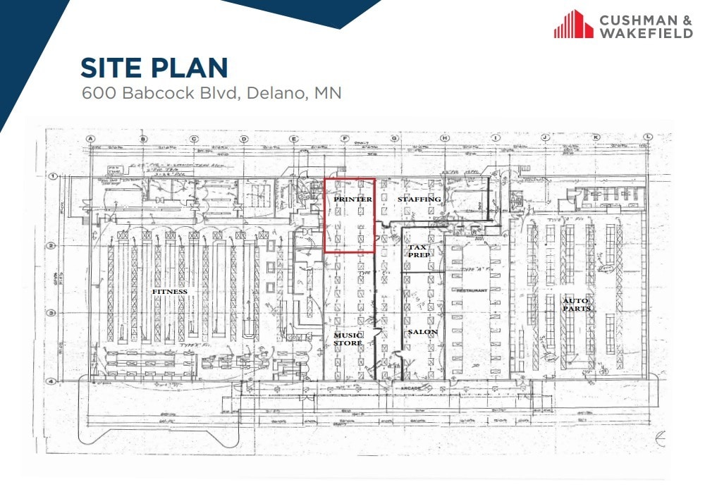 600 Babcock Blvd E, Delano, MN à louer Plan d’étage– Image 1 sur 1