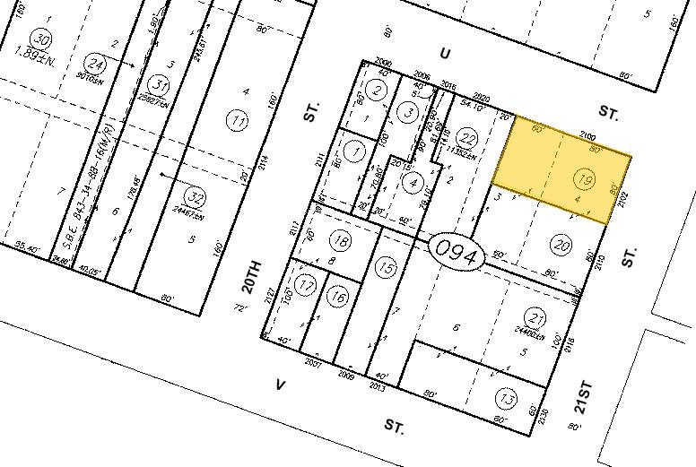 2100 21st St, Sacramento, CA à louer - Plan cadastral – Image 2 sur 6