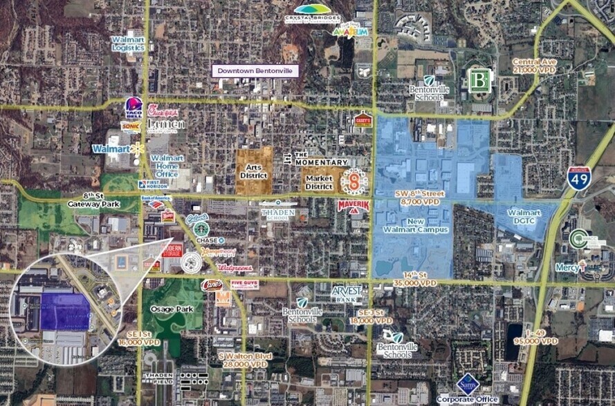1002 S Walton Blvd, Bentonville, AR à vendre - Photo de l’immeuble – Image 2 sur 3