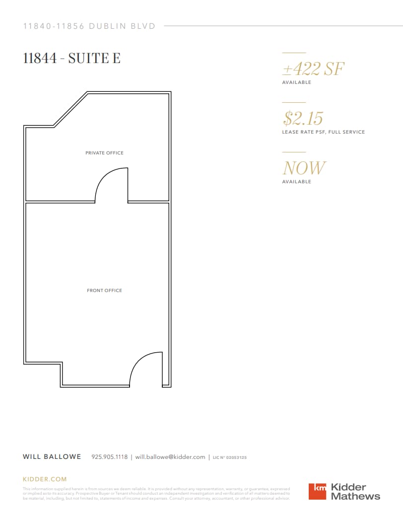 11840-11856 Dublin Blvd, Dublin, CA à louer Plan d’étage– Image 1 sur 1
