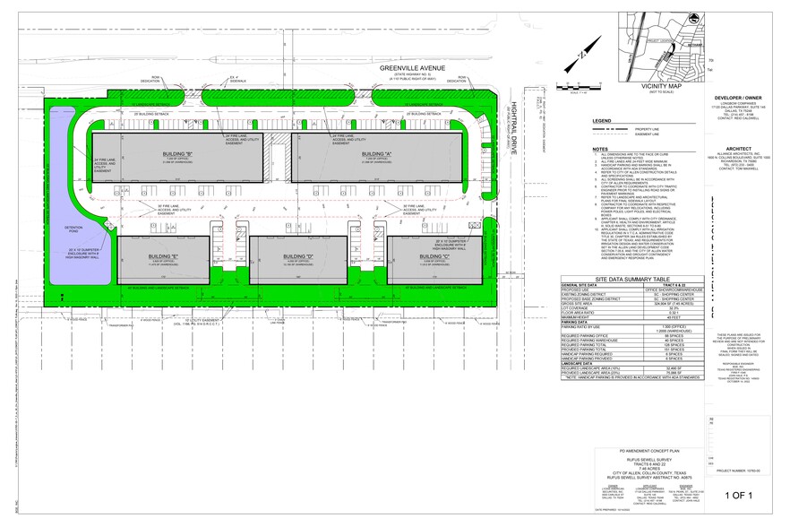 Greenville Ave & Hightrail Dr, Allen, TX à louer - Plan de site – Image 3 sur 8