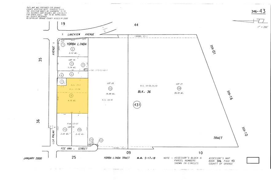 4390-4404 E La Palma Ave, Anaheim, CA à louer - Plan cadastral – Image 3 sur 7