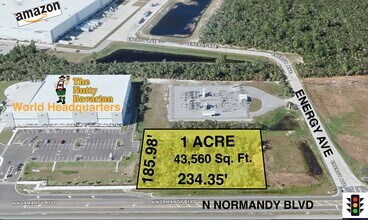 N NORMANDY BLVD, Deltona, FL - Vue aérienne vue de carte